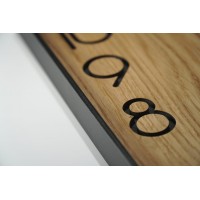 Drevené nástenné hodiny Wood Square z236a, 30cm